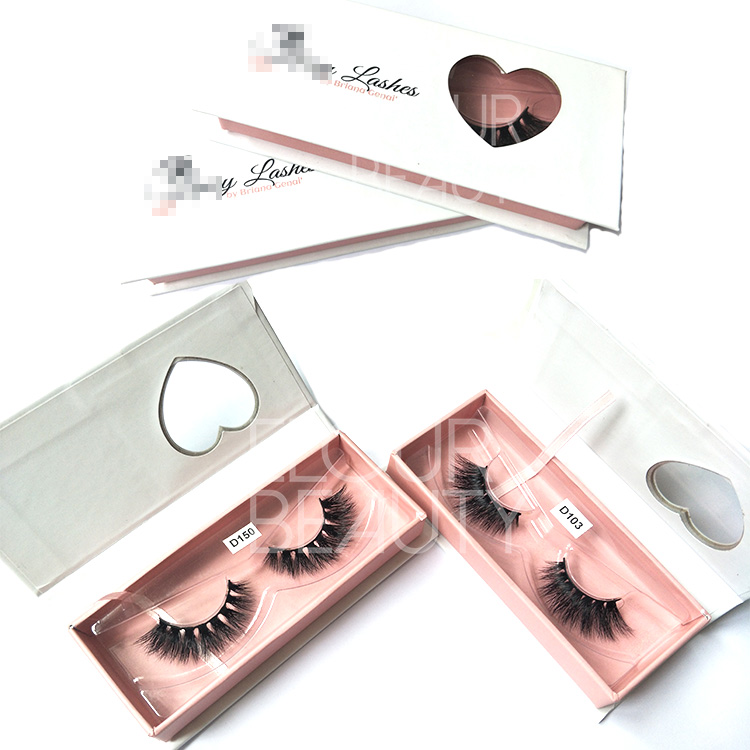 Volume 3D mink best eyelash manufacturer with eyelash packaging EL58